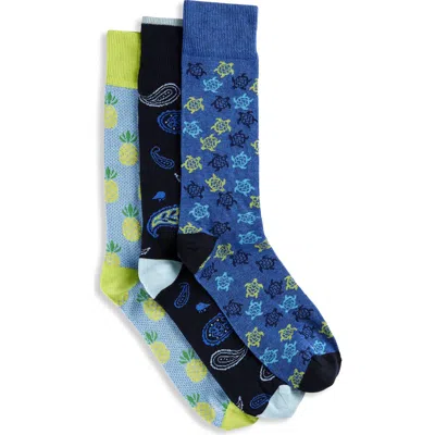 SYNRGY BY DXL SYNRGY BY DXL 3-PK TROPICAL FUN PERFORMANCE SOCKS