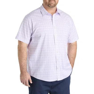 SYNRGY BY DXL SYNRGY BY DXL BIG & TALL QUATREFOIL PATTERN SPORT SHIRT