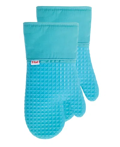 T-FAL FLEXIBLE WAFFLE SILICONE OVEN MITT, SET OF 2