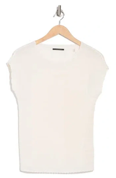 T TAHARI T TAHARI BOAT NECK CAP SLEEVE TOP