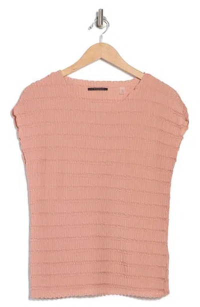 T TAHARI T TAHARI BOAT NECK CAP SLEEVE TOP