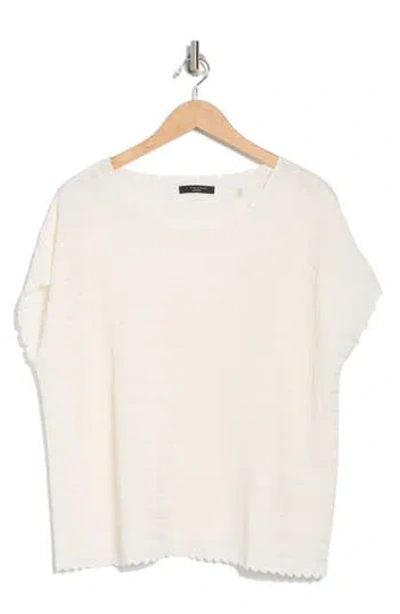 T TAHARI T TAHARI BOAT NECK CAP SLEEVE TOP