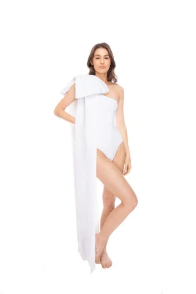 TABACARU TABACARU MILLY WHITE ONE-PIECE SWIMSUIT
