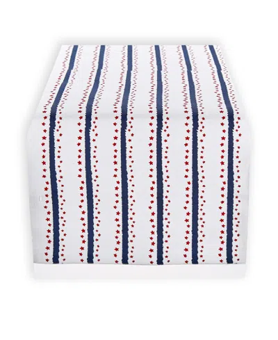 TABLEAU MINI STARS AND STRIPES AMERICANA TABLE RUNNER, 72" X 14"