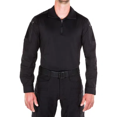 TACTICAL FIRST TACTICAL HERREN DEFENDER HEMD SCHWARZ - MILITÄR LANGÄRMLIGES