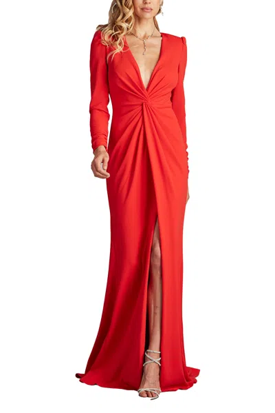 TADASHI SHOJI BATES TWIST-FRONT GOWN