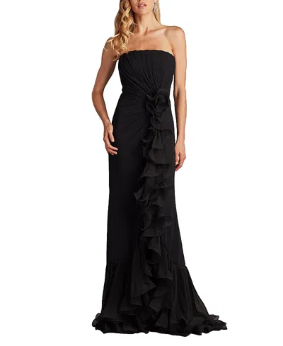 TADASHI SHOJI LEITH CASCADING RUFFLE GOWN