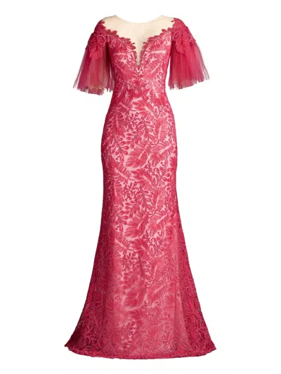 TADASHI SHOJI RYN EMBROIDERED TULLE DRESS