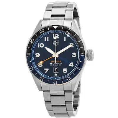 TAG HEUER TAG HEUER AUTAVIA AUTOMATIC BLUE DIAL BATMAN BEZEL MEN'S WATCH WBE511A.BA0650
