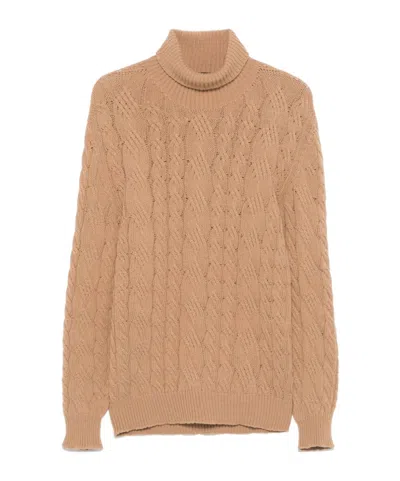 TAGLIATORE CABLE-KNIT SWEATER