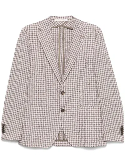 TAGLIATORE CHECK-PATTERN BLAZER