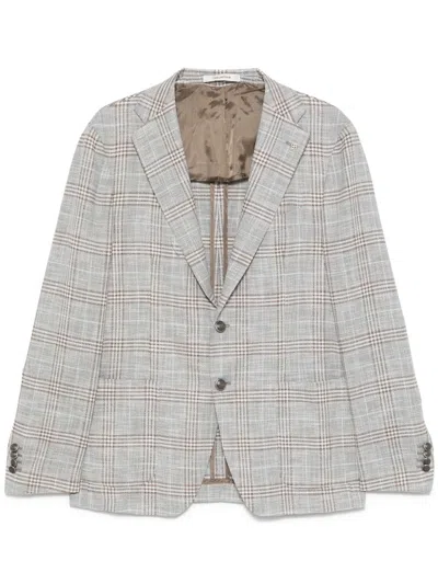 TAGLIATORE CHECKED BLAZER