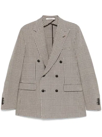 TAGLIATORE CHECKED BLAZER