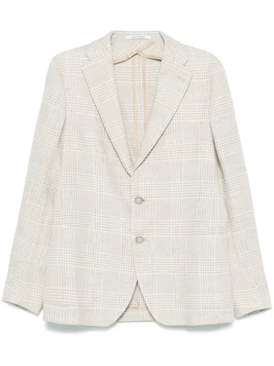 TAGLIATORE CHECKED BLAZER
