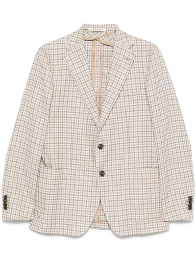 TAGLIATORE CHECKED BLAZER