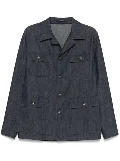 TAGLIATORE COTTON SHIRT JACKET