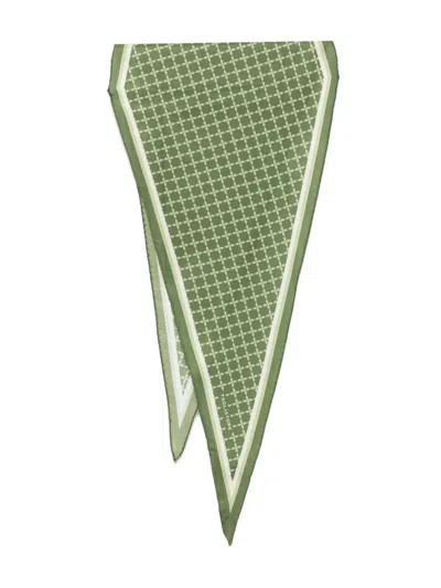 TAGLIATORE GEOMETRIC-PRINT SCARF