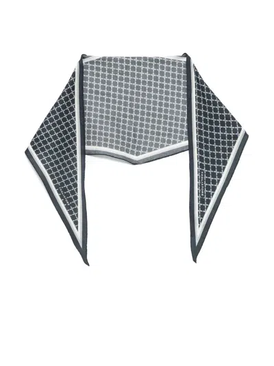 TAGLIATORE GRID-PATTERN POCKET SQUARE