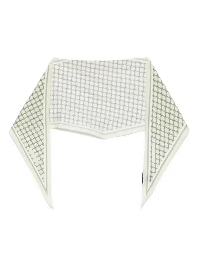 TAGLIATORE GRID-PATTERN POCKET SQUARE