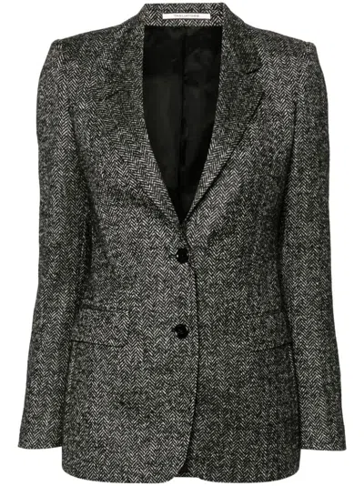 TAGLIATORE HERRINGBONE-PATTERN BLAZER