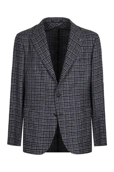 TAGLIATORE TAGLIATORE HOUNDSTOOTH PATTERN BLAZER