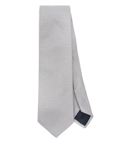 TAGLIATORE PATTERNED-JACQUARD TIE