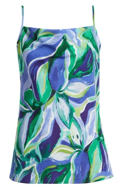 TAHARI ASL TAHARI ASL FLORAL SATIN CAMISOLE