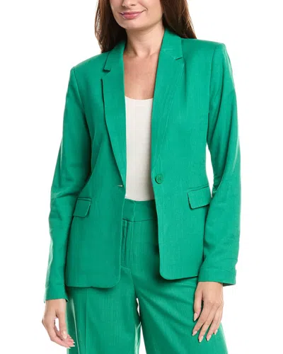 TAHARI ASL LINEN-BLEND BLAZER