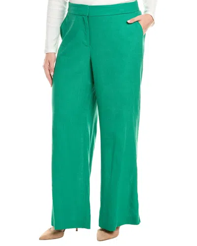 TAHARI ASL PLUS LINEN-BLEND PANT