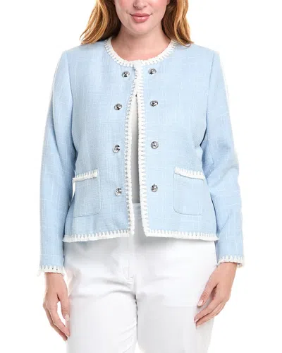 TAHARI ASL PLUS TASSEL TRIM JACKET