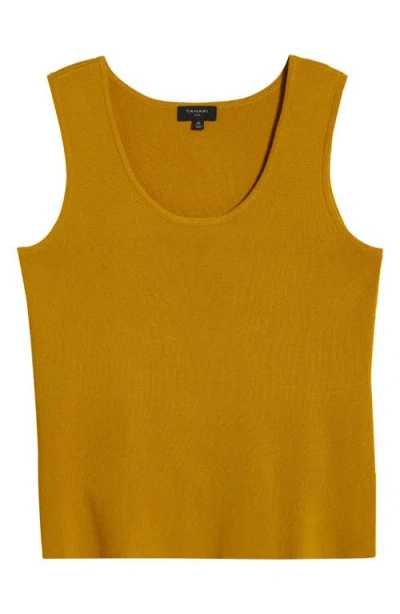 TAHARI ASL TAHARI ASL SCOOP NECK SWEATER TANK