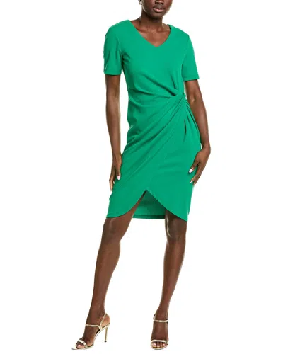 TAHARI ASL TAHARI ASL TUCKED SIDE MINI DRESS