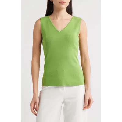 TAHARI ASL TAHARI ASL V-NECK SWEATER TANK