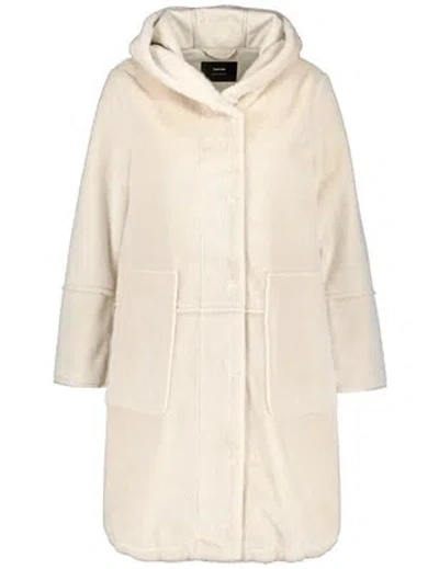 TAIFUN TAIFUN DAMEN KUSCHLIGER WEBPELZ-PARKA LANGARM KURZMANTEL ÜBERGANG