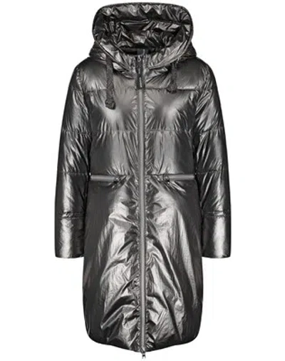 TAIFUN TAIFUN DAMEN STEPPMANTEL METALLIC-LOOK LANGARM