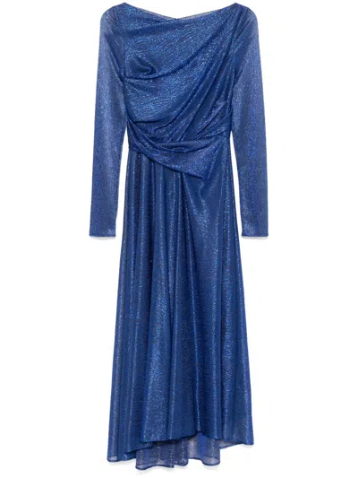 TALBOT RUNHOF GATHERED MIDI DRESS