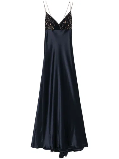 TALBOT RUNHOF LACE-DETAIL GOWN