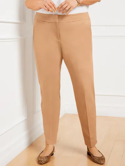 TALBOTS PLUS PETITE - PLUS EXCLUSIVE TALBOTS CHATHAM SLIM LEG ANKLE PANTS - TOASTED COCONUT - 22