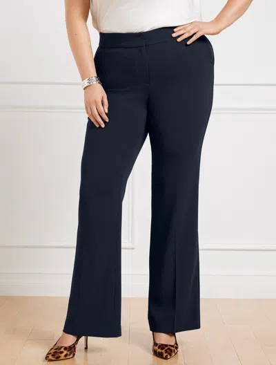 TALBOTS PLUS PETITE - EASY TRAVEL FLARE LEG PANTS - BLUE - 22 TALBOTS