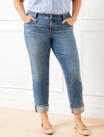 TALBOTS PLUS PETITE - EVERYDAY RELAXED JEANS - MINDY WASH - 20 TALBOTS