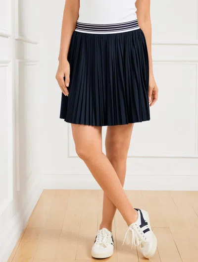 TALBOTS MISSES - LIGHTWEIGHT PIQUÃ© SKORT - BLUE - XL TALBOTS