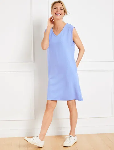 TALBOTS PETITE - AIRKNIT STRETCH SLEEVELESS DRESS - PERI BLUE - SMALL TALBOTS