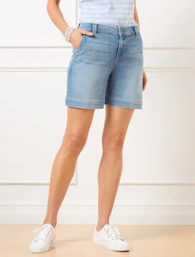 TALBOTS PLUS PETITE - SUMMERWEIGHT DENIM SHORTS - GABRIELLA WASH - 18 TALBOTS
