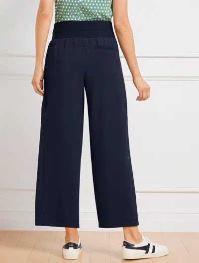 TALBOTS MISSES - LIGHTWEIGHT WOVEN STRETCH UTILITY PANTS - BURGUNDY BERRY - LARGE TALBOTS