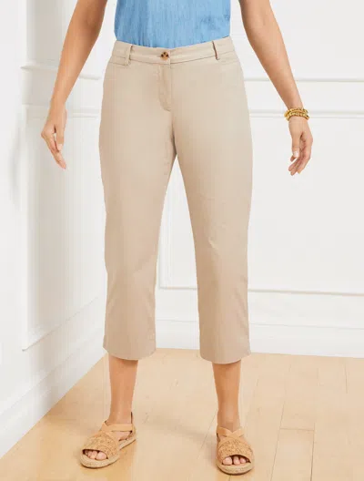 TALBOTS PLUS SIZE - PERFECT SKIMMERS PANTS - CURVY FIT - CLAY - 24 TALBOTS