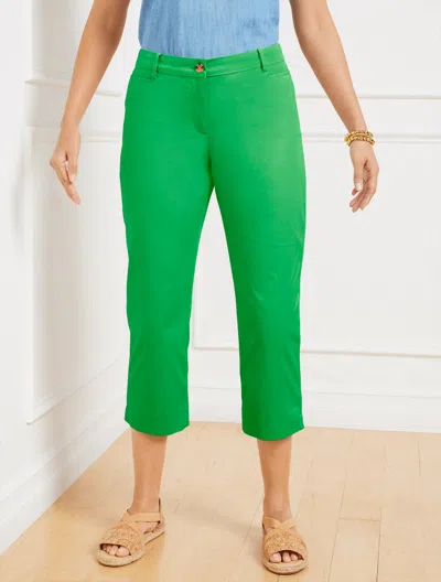 TALBOTS PLUS SIZE - PERFECT SKIMMERS PANTS - CURVY FIT - VINEYARD GREEN - 18 TALBOTS