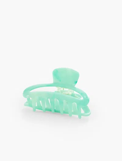 TALBOTS ROUNDED HAIR CLIP - VINEYARD GREEN - 001 TALBOTS
