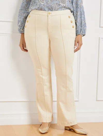 TALBOTS PLUS PETITE - FLARE LEG SAILOR JEANS - NATURAL - 20 TALBOTS
