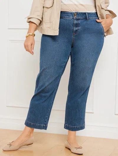 TALBOTS PLUS SIZE - STRAIGHT ANKLE JEANS - SYDNEY WASH - 16 TALBOTS