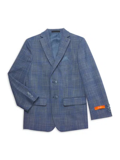 TALLIA BOY'S CHECKERED SUIT JACKET